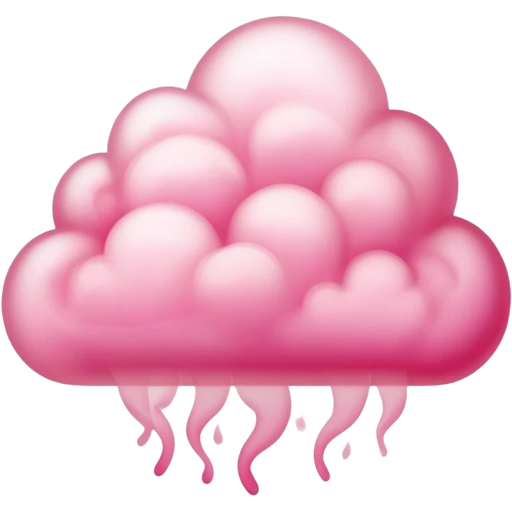 Pink smoke emoji