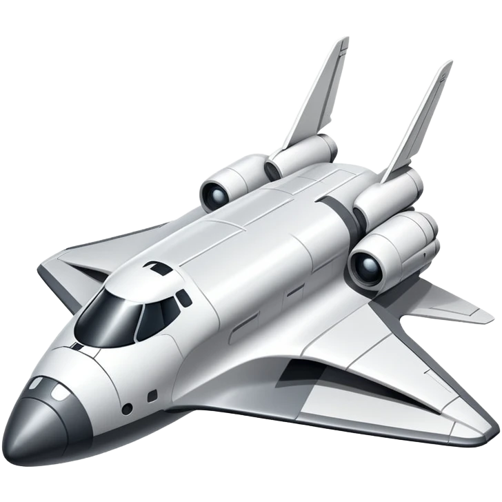 A Futuristic Space Shuttle  emoji