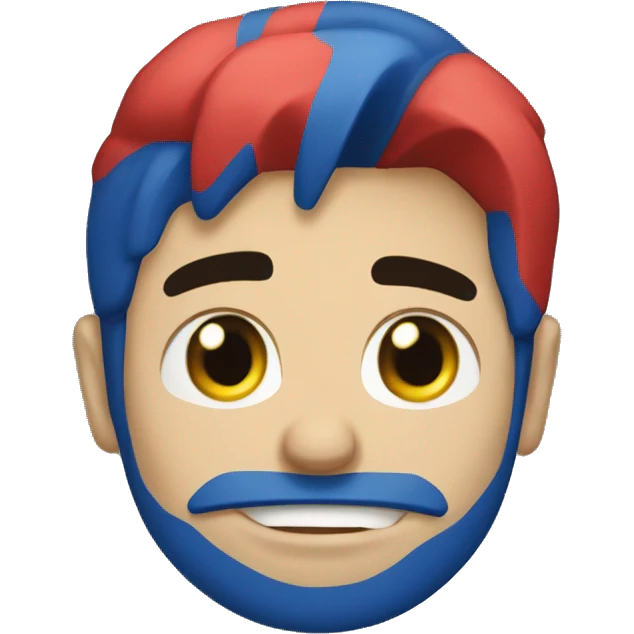 Corazón azul partido  emoji