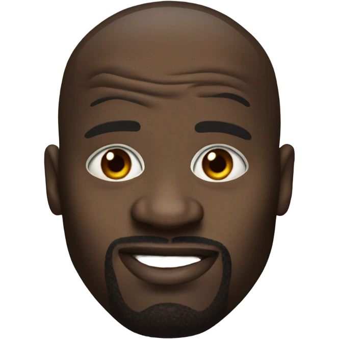 Shaq with huge eyes emoji
