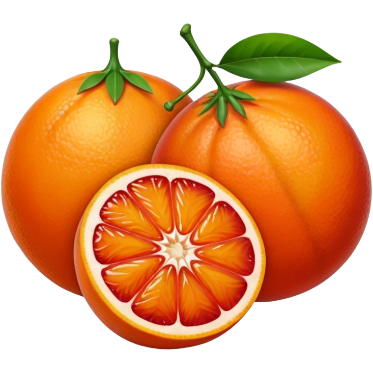 Tangerine & Blood Orange Fruit emoji