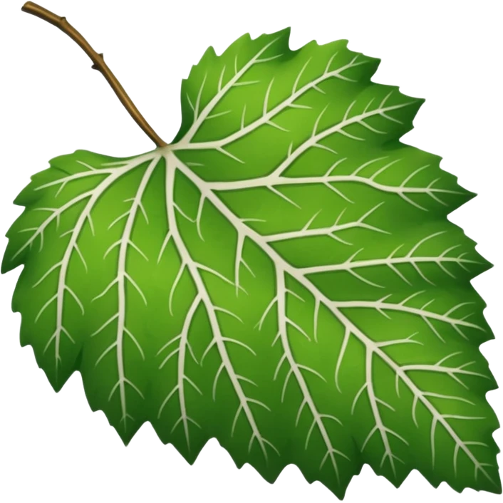 green birch leaf  emoji
