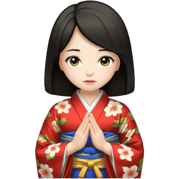 Girl bowing emoji
