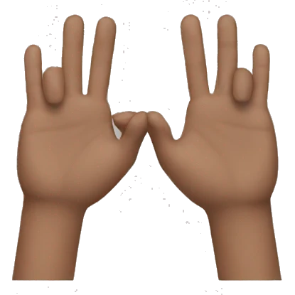 two hands emoji