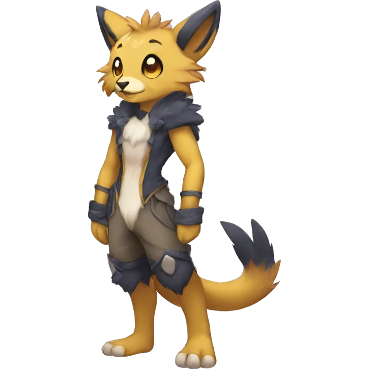 Anthro Sona Fakemon Full Body emoji