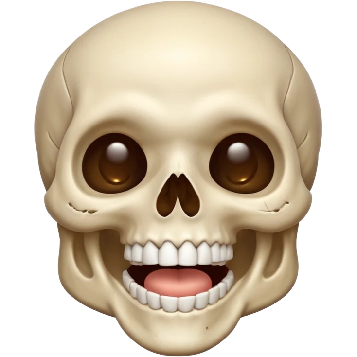 Skull laughing praying emoji