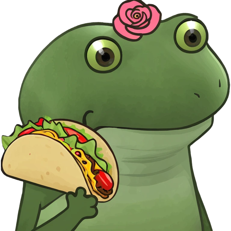 Tacos and roses gift  emoji