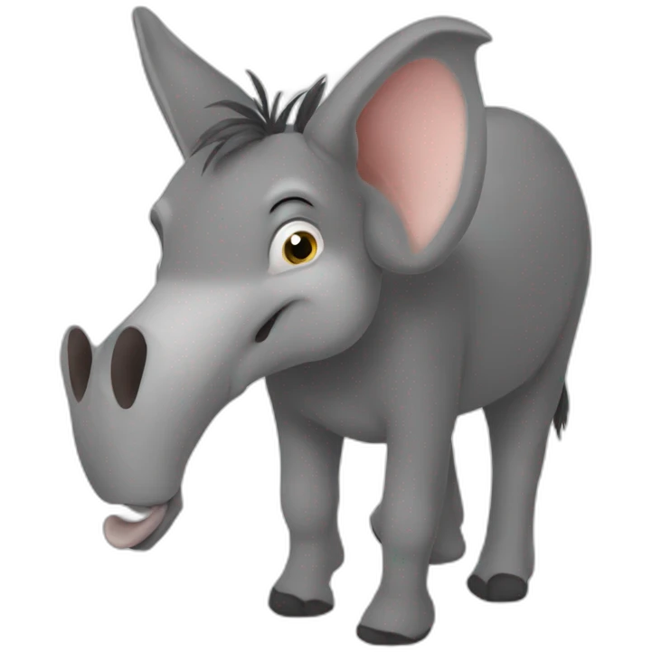 Donkey elephant hybrid emoji