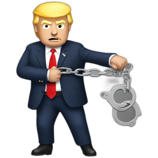 trump-in-handcuffs emoji