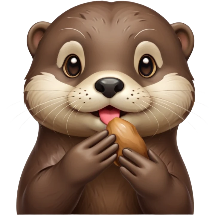Otter blowing kisses emoji
