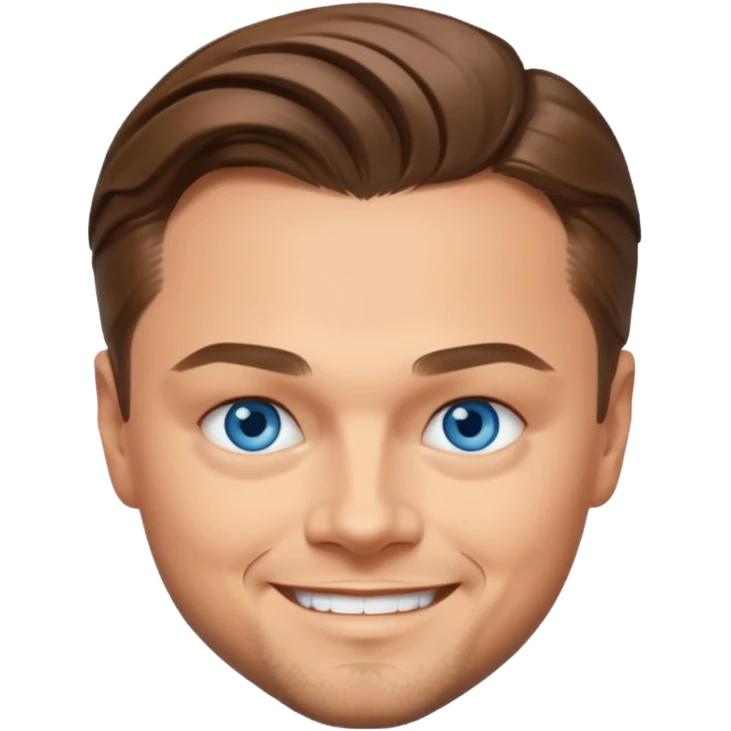 Leonardo DiCaprio with blue eyes emoji