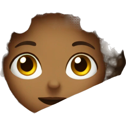 Cozy girl under blanket emoji