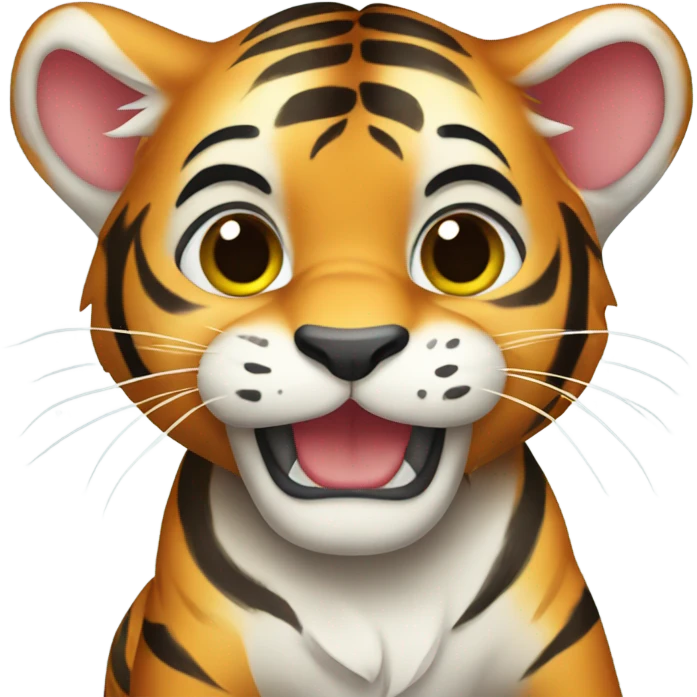  Cute Baby tiger  happy new year emoji