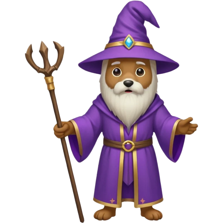 Dog wizard emoji