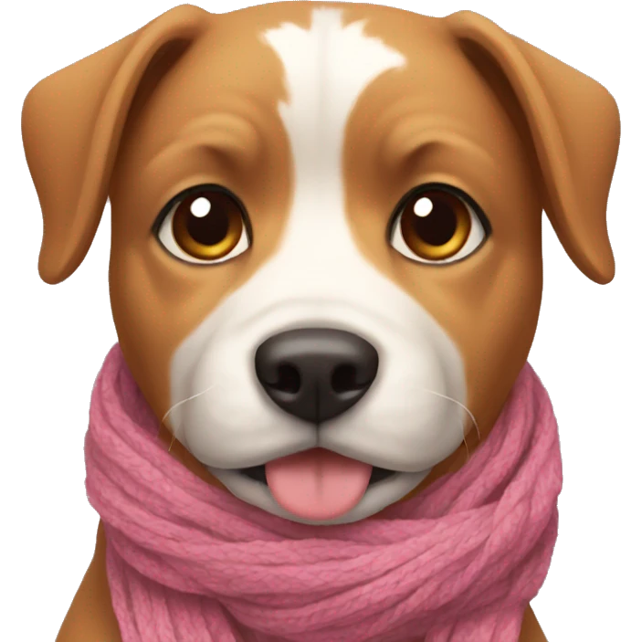 Dog with scarf emoji