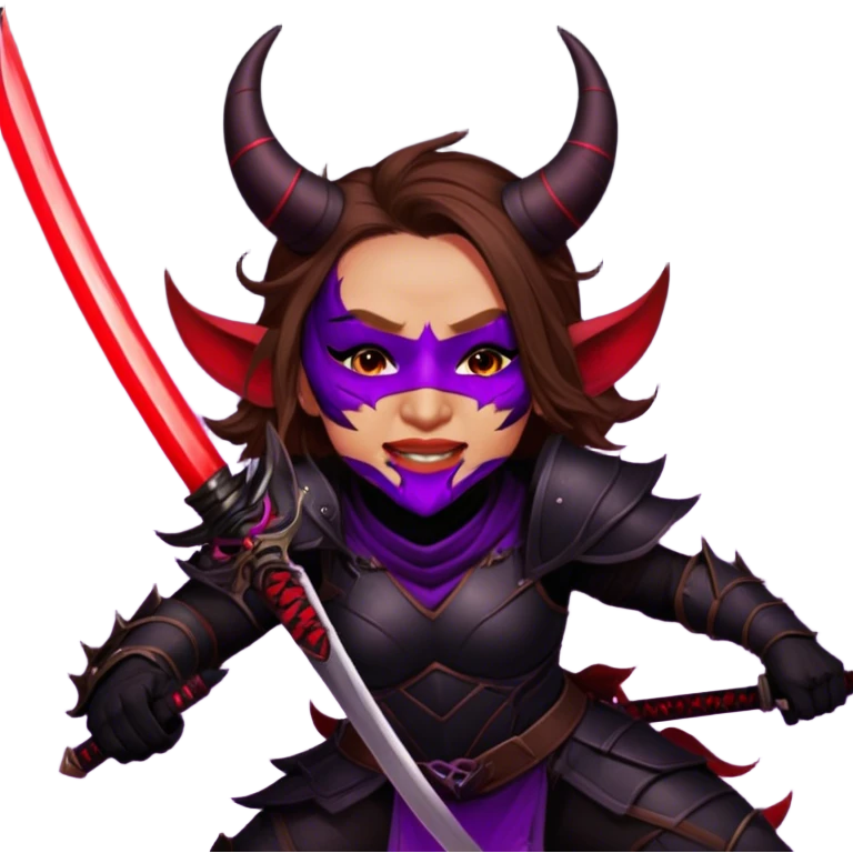 Demon-Horned Warrior emoji