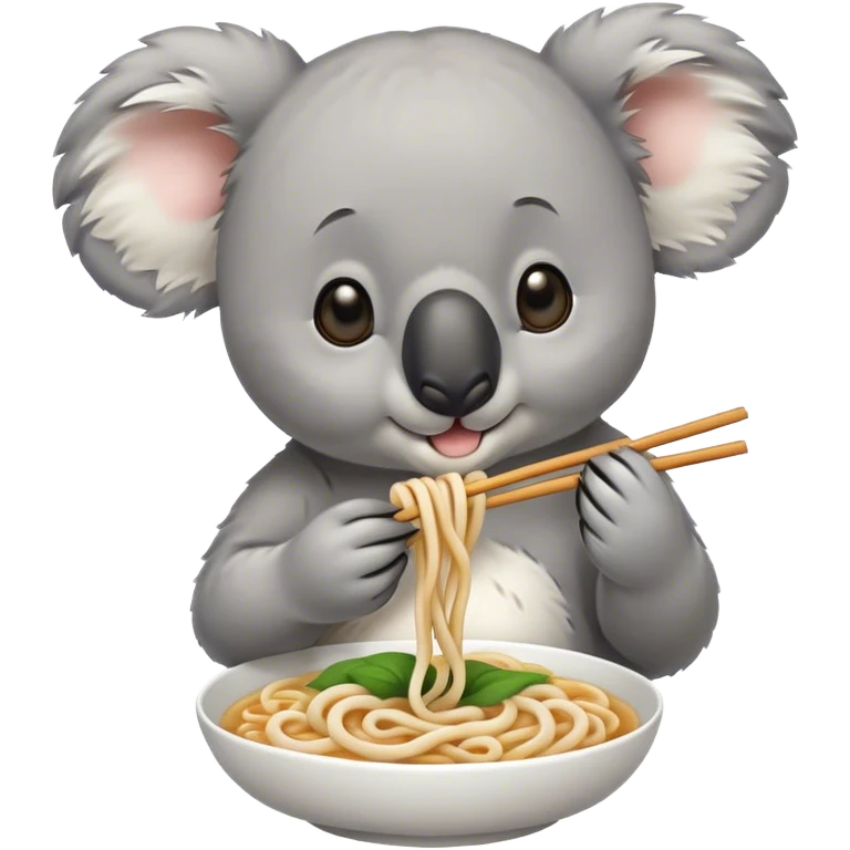 Koala eating udon  emoji