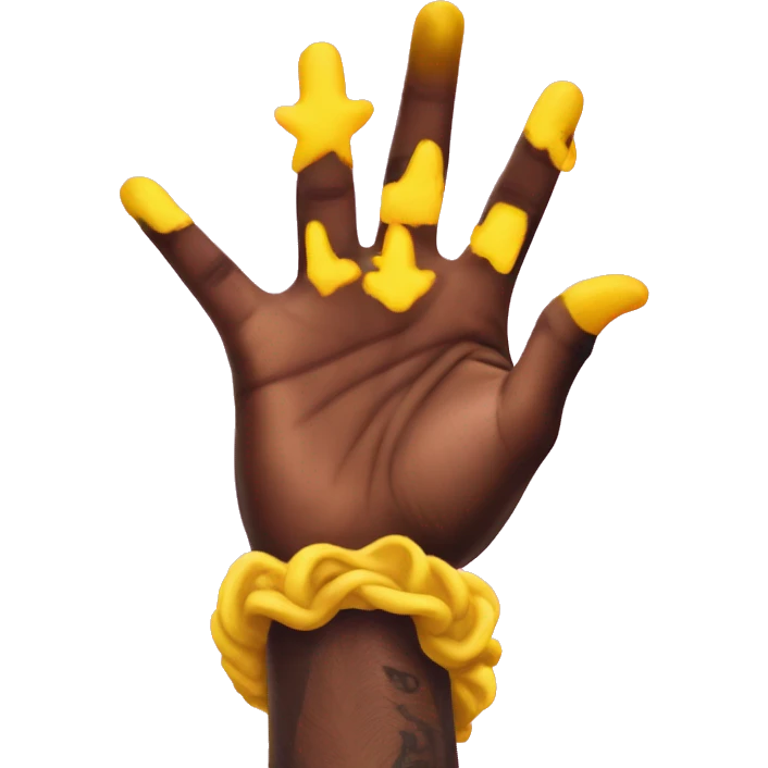 Playboi carti hand sign yellow hand  emoji