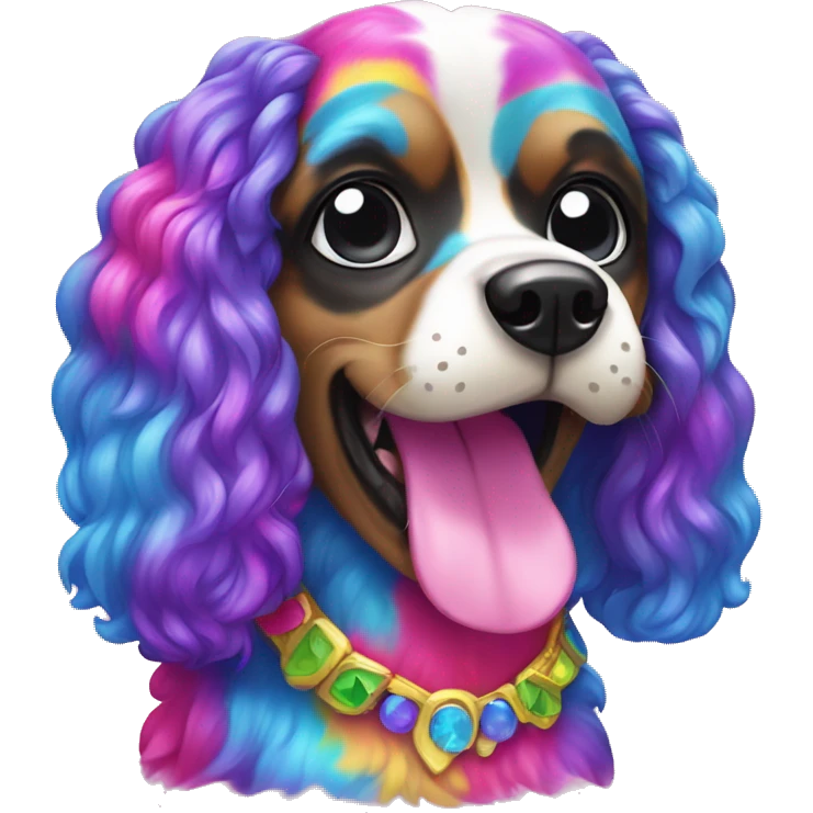 Lisa frank dog emoji