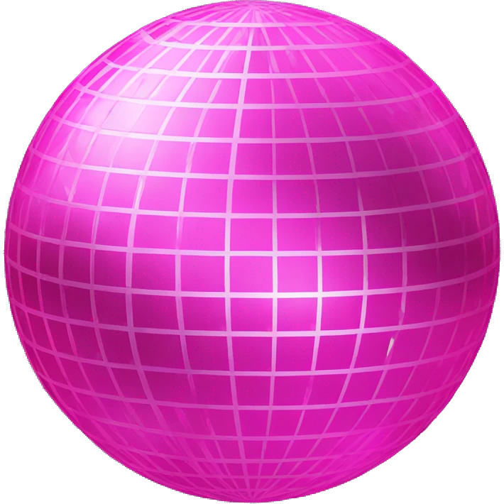 Pink disco ball emoji