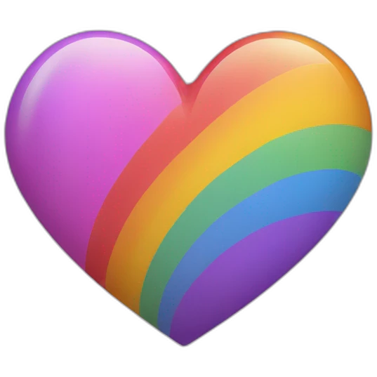 Corazón arcoíris  emoji