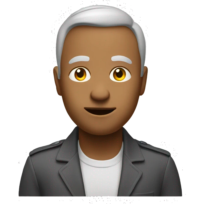 Creating a simple 3D color illustration of the 😑 emoji on a pure white background.  emoji