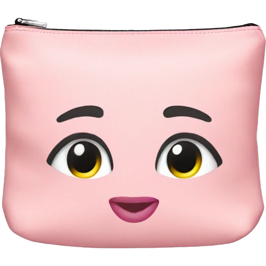 Light pink Makeup bag emoji