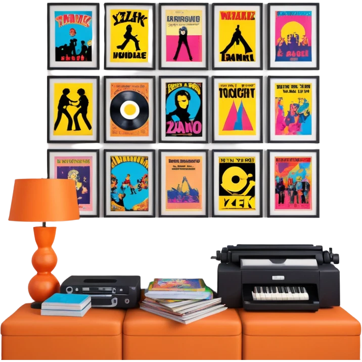 Poster room y2k style emoji
