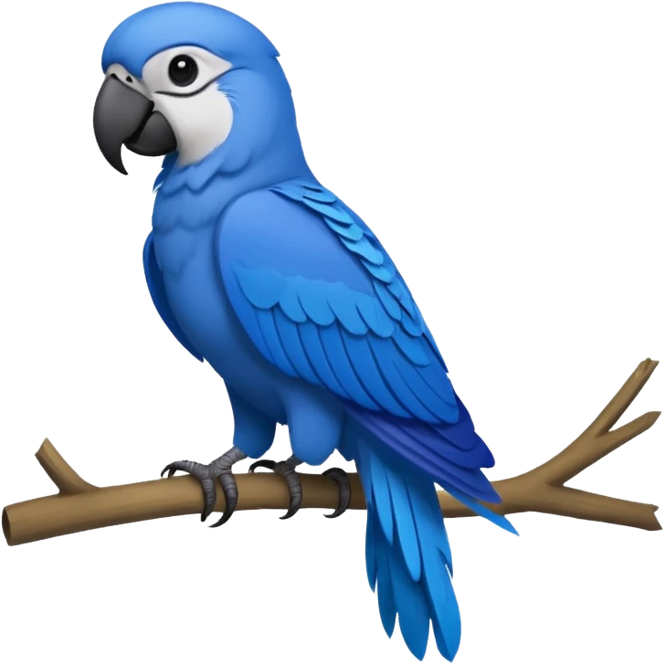 Spix's macaw emoji