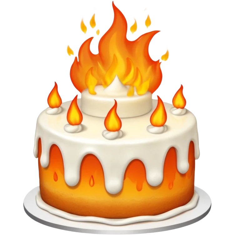 CAKE on fire emoji