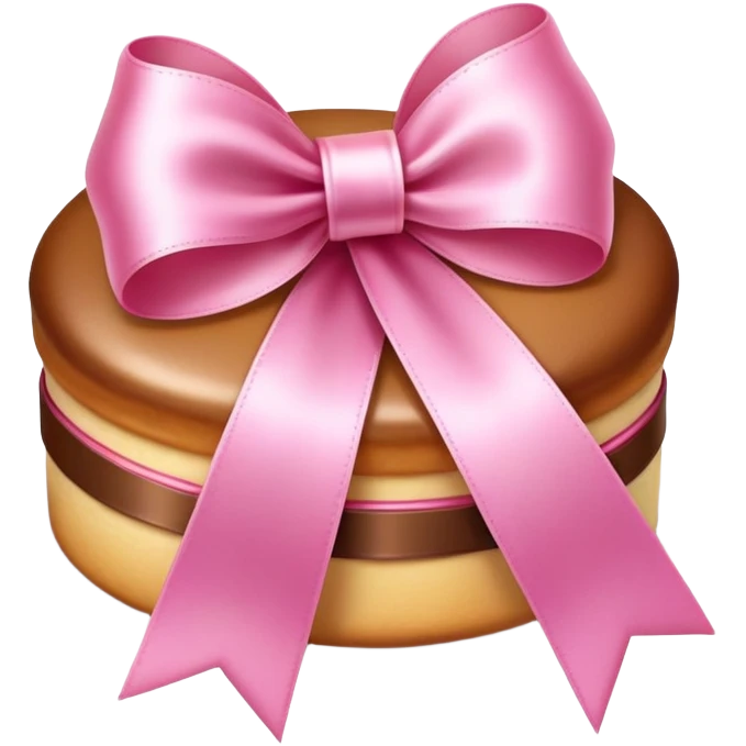 pink patisserie ribbon emoji