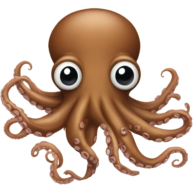 Brown octopus emoji