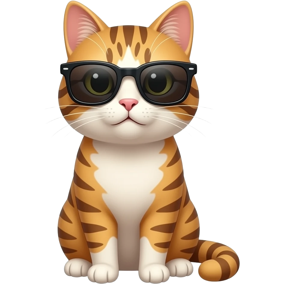 Cat wearing sunglasses emoji