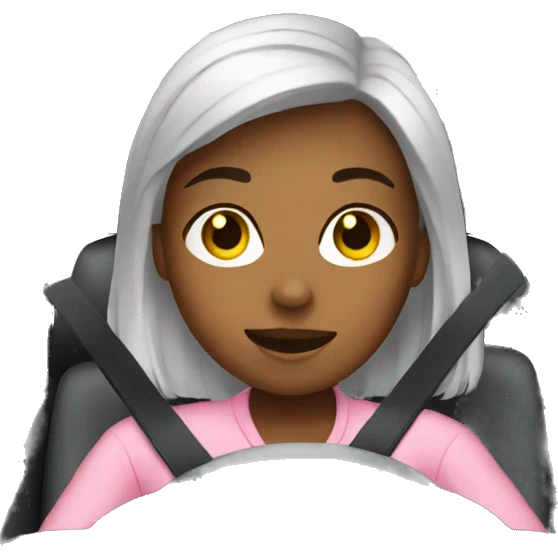 Girl driving car emoji