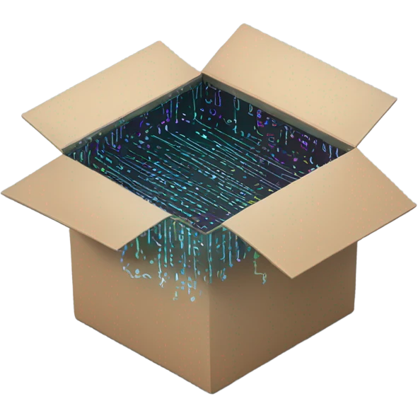 open box with source code coming o emoji