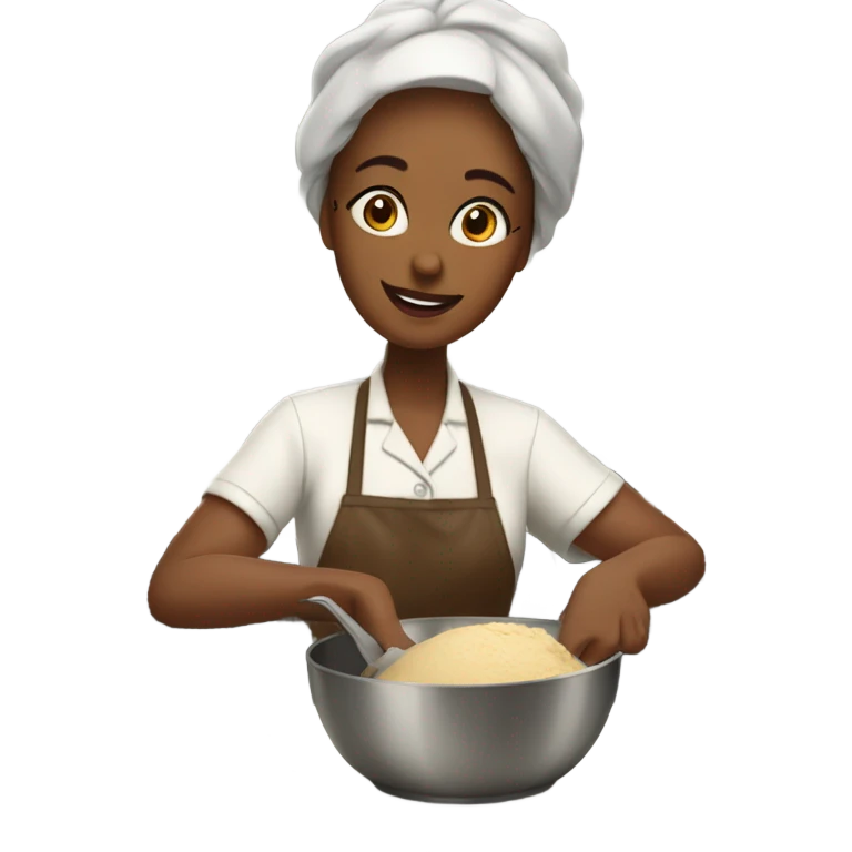 Mother baking pie emoji