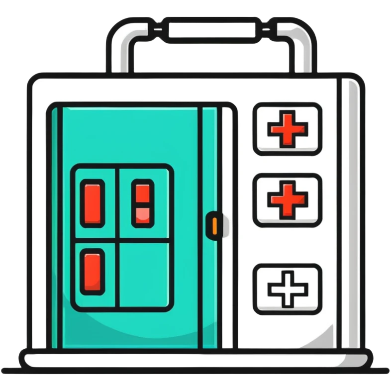Hospital network security icon emoji