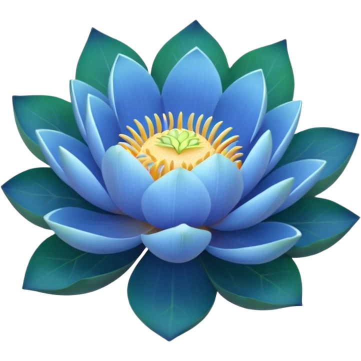 Blue lotus emoji boqute  emoji