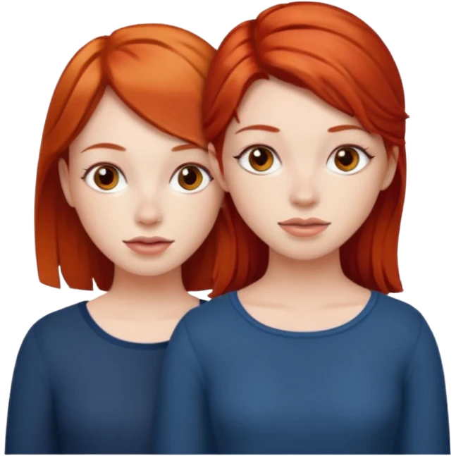 Two red head girls emoji