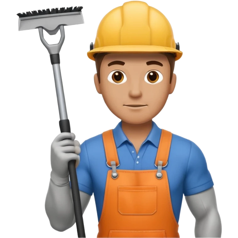 Homme débroussailleur emoji