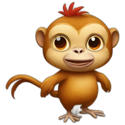 monkey chicken emoji