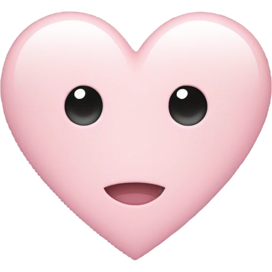 Pale pink heart  emoji