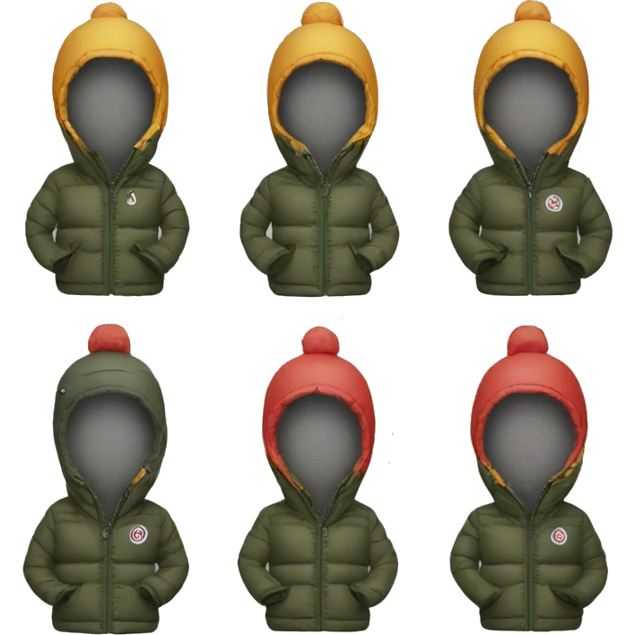 Drill performer in a Moncler down jacket emoji