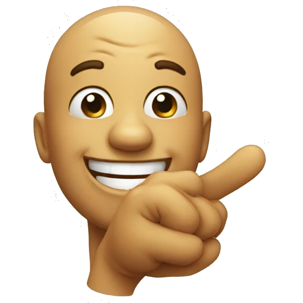 laughing and pointing towards me emoji