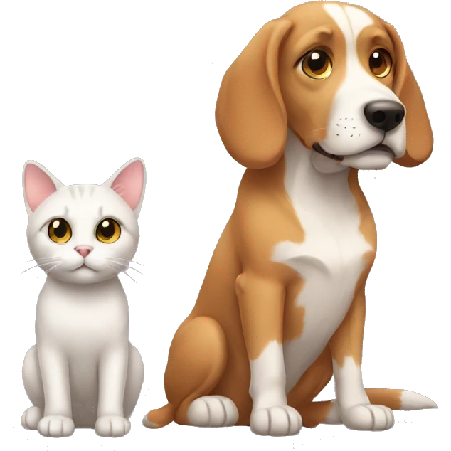 dog and cat emoji
