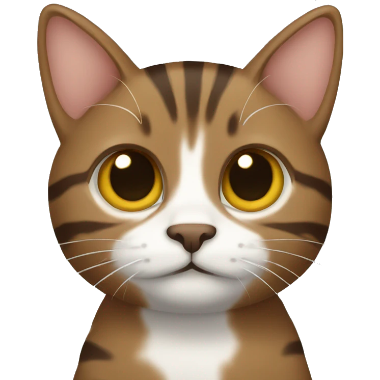 Brown tabby cat  emoji