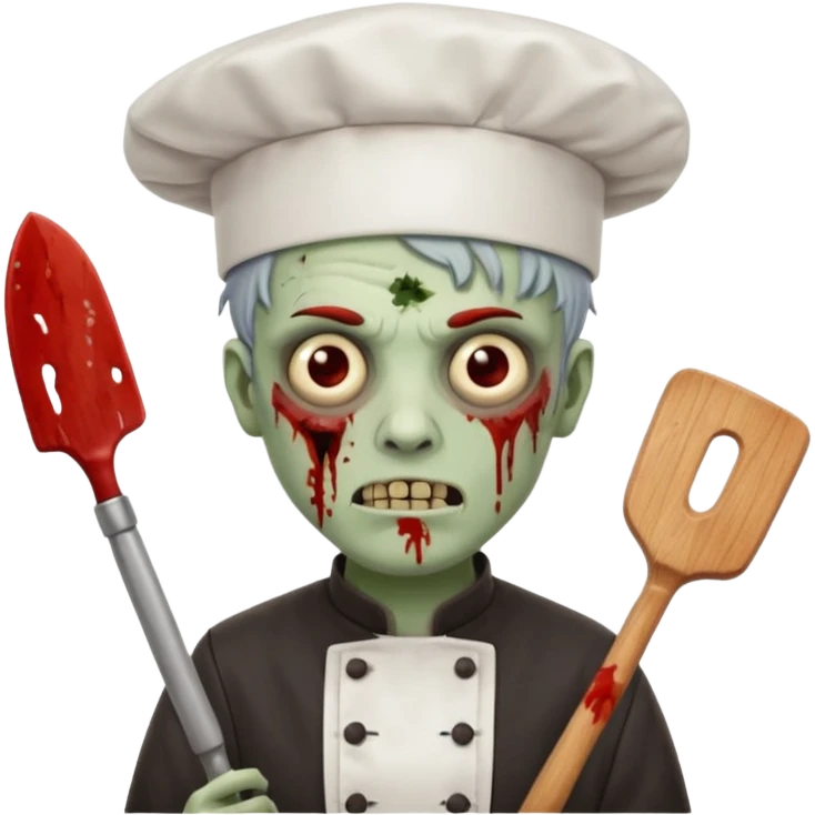 zombi man chef emoji