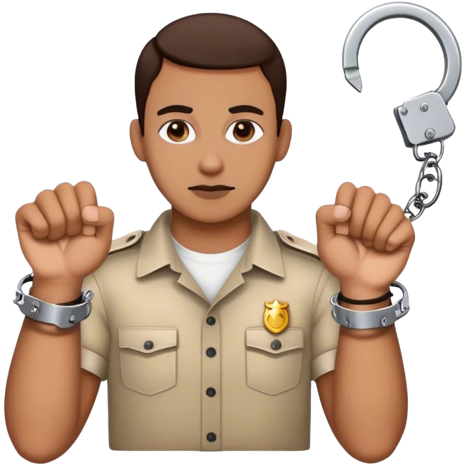 Räuber mit Handschellen emoji