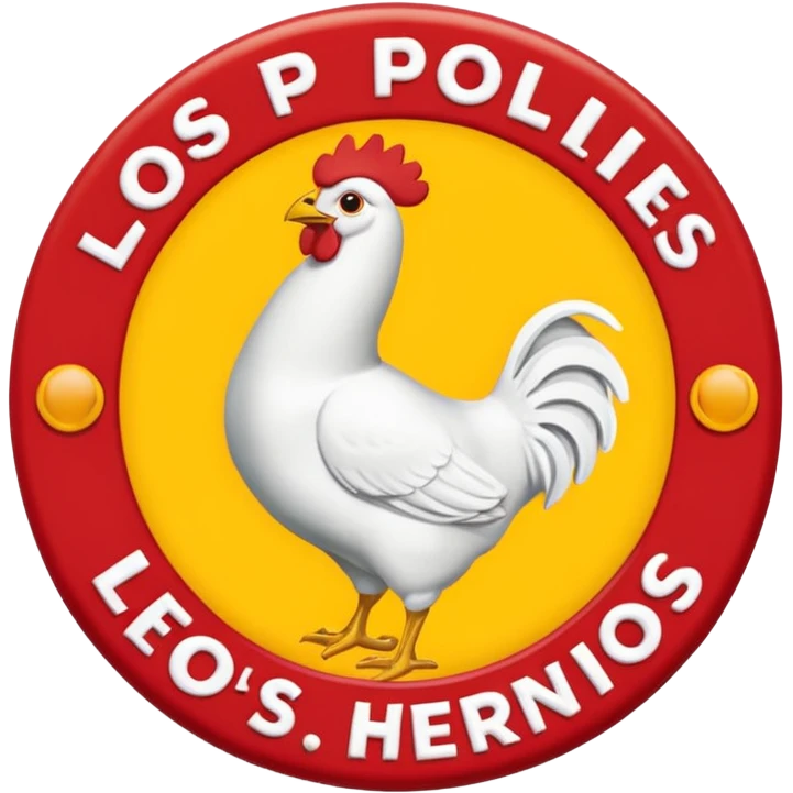 gerar emojs Gerente Los Pollos Hermanos logo em volta escrito emoji