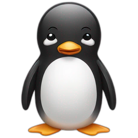 Crying penguin emoji